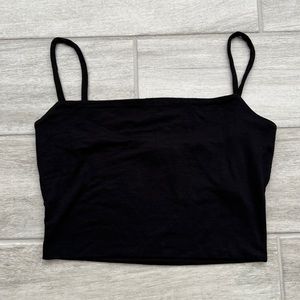 Naked Wadrobe Crop Cami Black